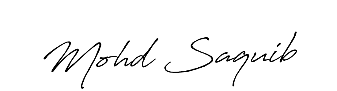 Make a beautiful signature design for name Mohd Saquib. With this signature (Antro_Vectra_Bolder) style, you can create a handwritten signature for free. Mohd Saquib signature style 7 images and pictures png