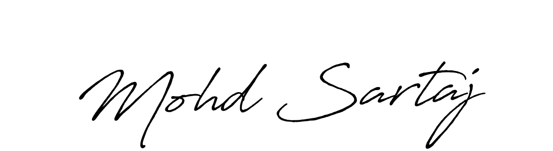 Create a beautiful signature design for name Mohd Sartaj. With this signature (Antro_Vectra_Bolder) fonts, you can make a handwritten signature for free. Mohd Sartaj signature style 7 images and pictures png