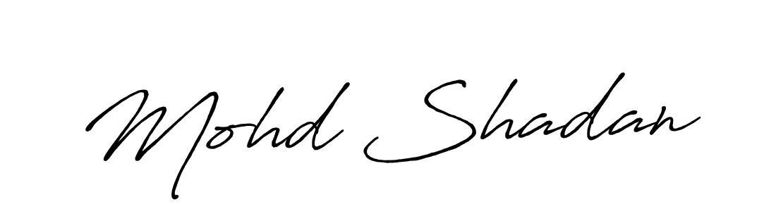 Make a beautiful signature design for name Mohd Shadan. Use this online signature maker to create a handwritten signature for free. Mohd Shadan signature style 7 images and pictures png