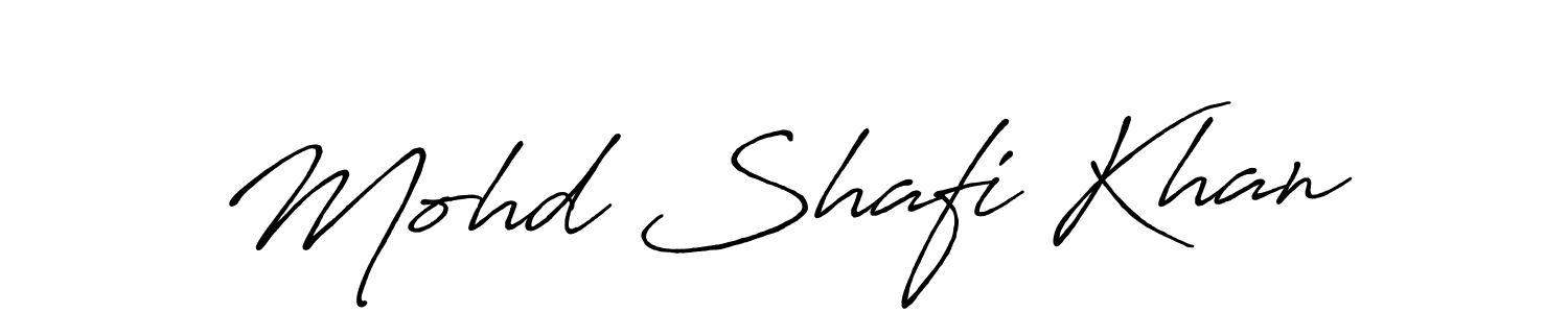 Also we have Mohd Shafi Khan name is the best signature style. Create professional handwritten signature collection using Antro_Vectra_Bolder autograph style. Mohd Shafi Khan signature style 7 images and pictures png