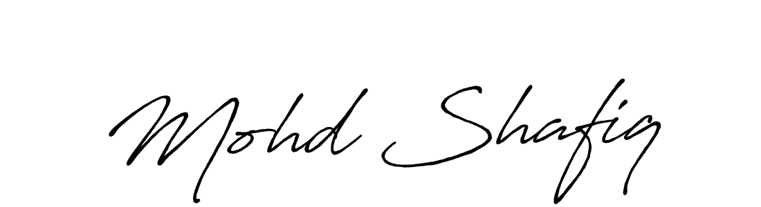 Also You can easily find your signature by using the search form. We will create Mohd Shafiq name handwritten signature images for you free of cost using Antro_Vectra_Bolder sign style. Mohd Shafiq signature style 7 images and pictures png