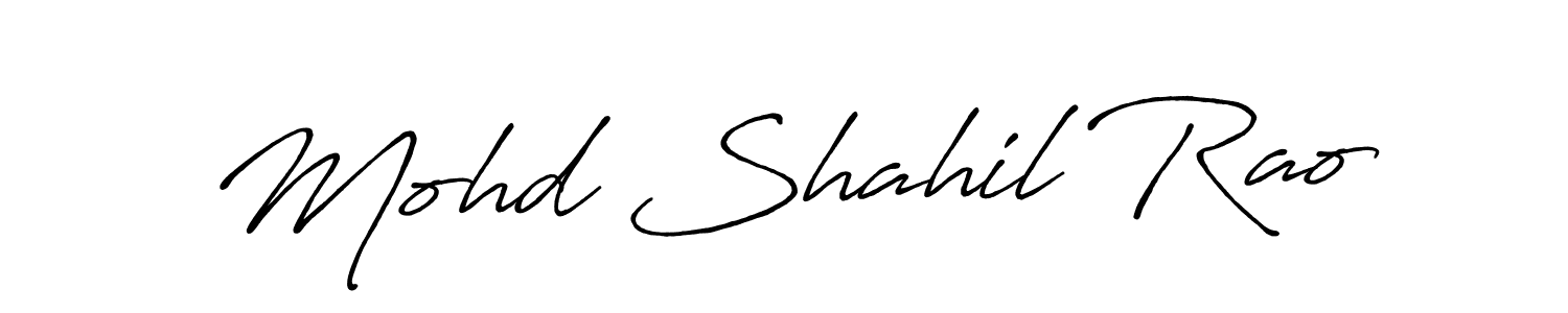 Make a short Mohd Shahil Rao signature style. Manage your documents anywhere anytime using Antro_Vectra_Bolder. Create and add eSignatures, submit forms, share and send files easily. Mohd Shahil Rao signature style 7 images and pictures png