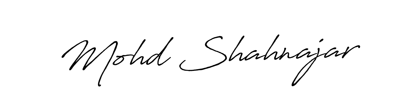 Use a signature maker to create a handwritten signature online. With this signature software, you can design (Antro_Vectra_Bolder) your own signature for name Mohd Shahnajar. Mohd Shahnajar signature style 7 images and pictures png