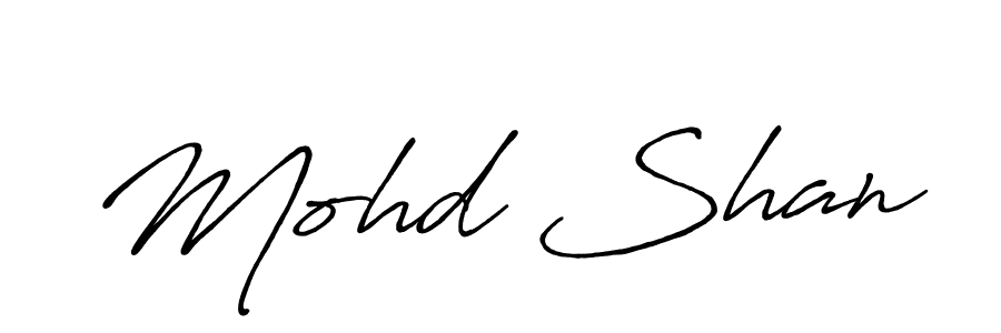 Create a beautiful signature design for name Mohd Shan. With this signature (Antro_Vectra_Bolder) fonts, you can make a handwritten signature for free. Mohd Shan signature style 7 images and pictures png