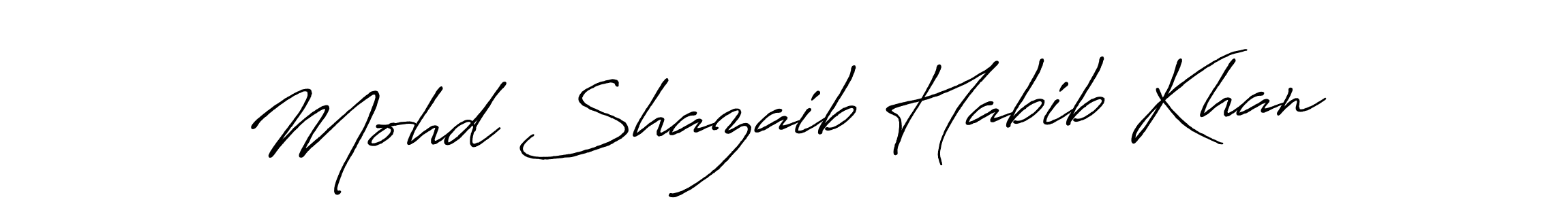 Make a beautiful signature design for name Mohd Shazaib Habib Khan. Use this online signature maker to create a handwritten signature for free. Mohd Shazaib Habib Khan signature style 7 images and pictures png