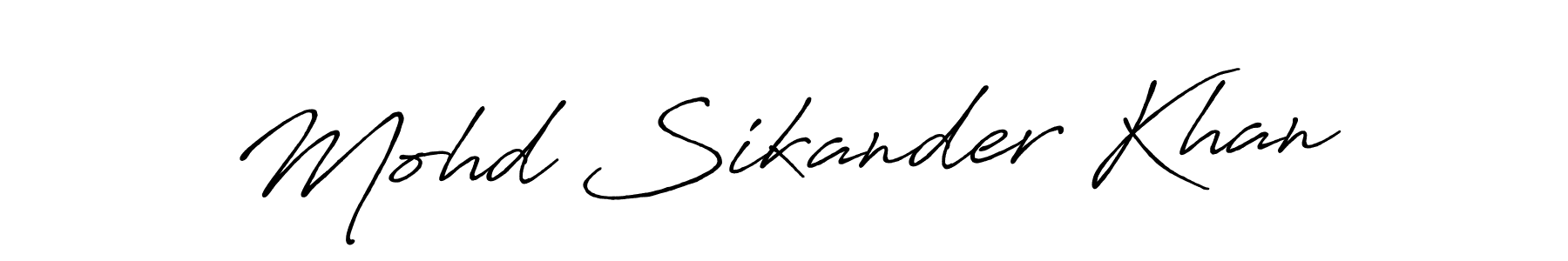 Make a beautiful signature design for name Mohd Sikander Khan. Use this online signature maker to create a handwritten signature for free. Mohd Sikander Khan signature style 7 images and pictures png