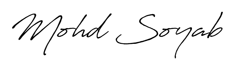 Use a signature maker to create a handwritten signature online. With this signature software, you can design (Antro_Vectra_Bolder) your own signature for name Mohd Soyab. Mohd Soyab signature style 7 images and pictures png
