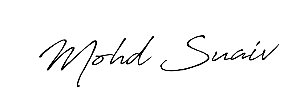 This is the best signature style for the Mohd Suaiv name. Also you like these signature font (Antro_Vectra_Bolder). Mix name signature. Mohd Suaiv signature style 7 images and pictures png