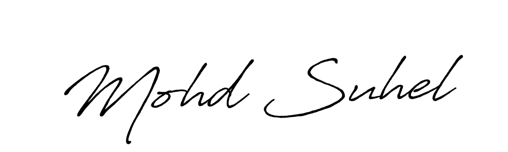 Also we have Mohd Suhel name is the best signature style. Create professional handwritten signature collection using Antro_Vectra_Bolder autograph style. Mohd Suhel signature style 7 images and pictures png