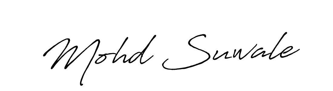 How to make Mohd Suwale signature? Antro_Vectra_Bolder is a professional autograph style. Create handwritten signature for Mohd Suwale name. Mohd Suwale signature style 7 images and pictures png