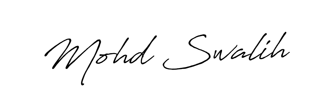 Use a signature maker to create a handwritten signature online. With this signature software, you can design (Antro_Vectra_Bolder) your own signature for name Mohd Swalih. Mohd Swalih signature style 7 images and pictures png