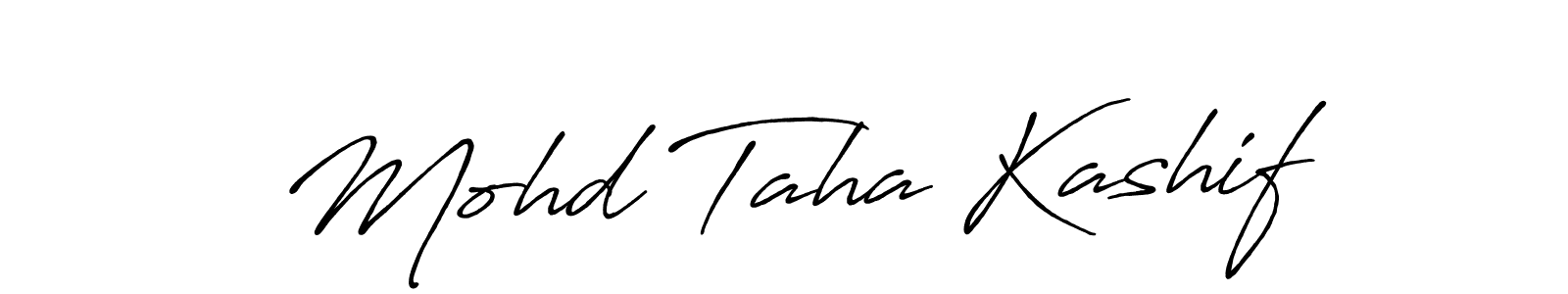 Also You can easily find your signature by using the search form. We will create Mohd Taha Kashif name handwritten signature images for you free of cost using Antro_Vectra_Bolder sign style. Mohd Taha Kashif signature style 7 images and pictures png