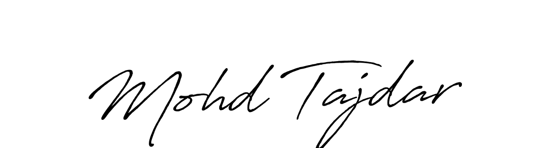 Once you've used our free online signature maker to create your best signature Antro_Vectra_Bolder style, it's time to enjoy all of the benefits that Mohd Tajdar name signing documents. Mohd Tajdar signature style 7 images and pictures png