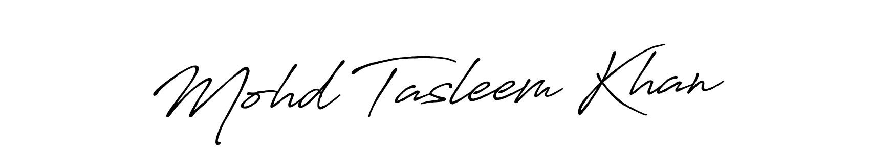 Also we have Mohd Tasleem Khan name is the best signature style. Create professional handwritten signature collection using Antro_Vectra_Bolder autograph style. Mohd Tasleem Khan signature style 7 images and pictures png