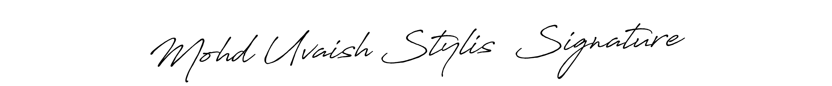 Once you've used our free online signature maker to create your best signature Antro_Vectra_Bolder style, it's time to enjoy all of the benefits that Mohd Uvaish Stylis  Signature name signing documents. Mohd Uvaish Stylis  Signature signature style 7 images and pictures png