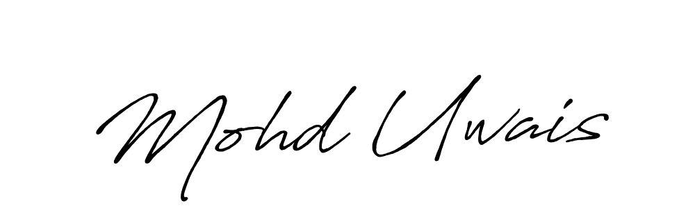 Make a beautiful signature design for name Mohd Uwais. With this signature (Antro_Vectra_Bolder) style, you can create a handwritten signature for free. Mohd Uwais signature style 7 images and pictures png