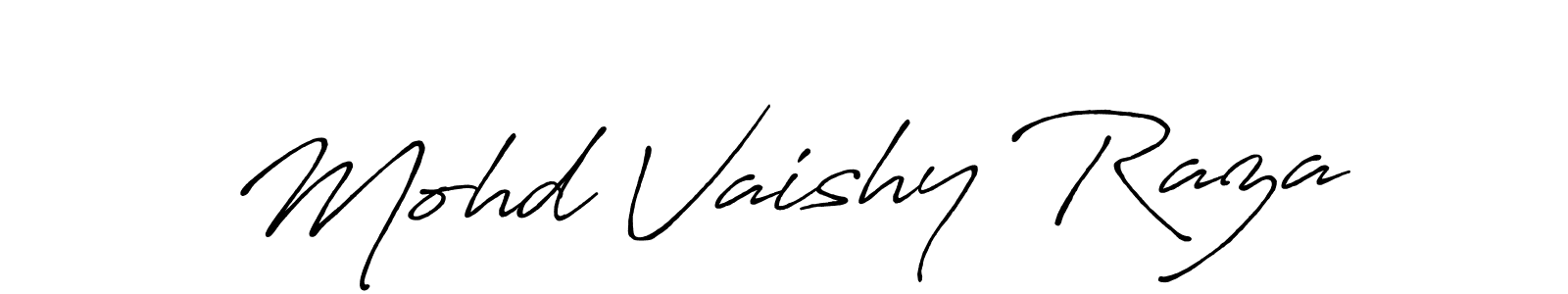 Mohd Vaishy Raza stylish signature style. Best Handwritten Sign (Antro_Vectra_Bolder) for my name. Handwritten Signature Collection Ideas for my name Mohd Vaishy Raza. Mohd Vaishy Raza signature style 7 images and pictures png