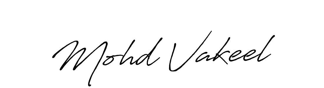 Mohd Vakeel stylish signature style. Best Handwritten Sign (Antro_Vectra_Bolder) for my name. Handwritten Signature Collection Ideas for my name Mohd Vakeel. Mohd Vakeel signature style 7 images and pictures png