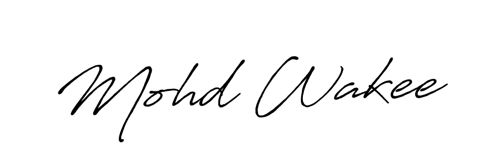 The best way (Antro_Vectra_Bolder) to make a short signature is to pick only two or three words in your name. The name Mohd Wakee include a total of six letters. For converting this name. Mohd Wakee signature style 7 images and pictures png