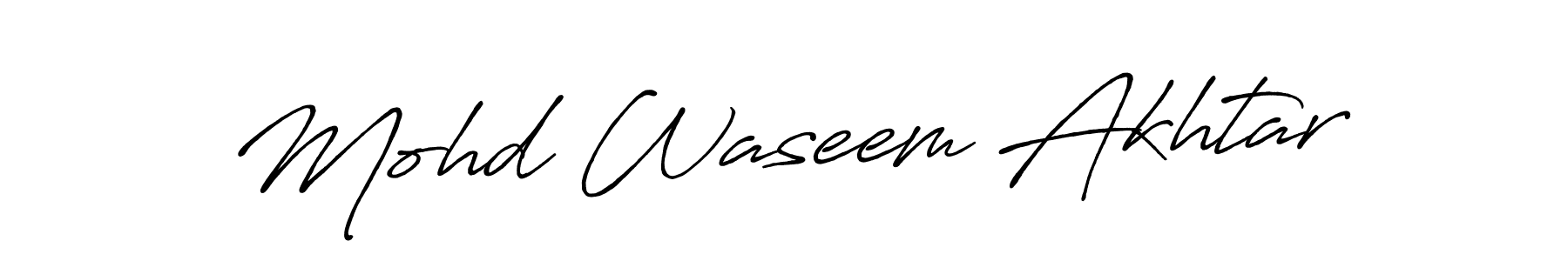 Also You can easily find your signature by using the search form. We will create Mohd Waseem Akhtar name handwritten signature images for you free of cost using Antro_Vectra_Bolder sign style. Mohd Waseem Akhtar signature style 7 images and pictures png