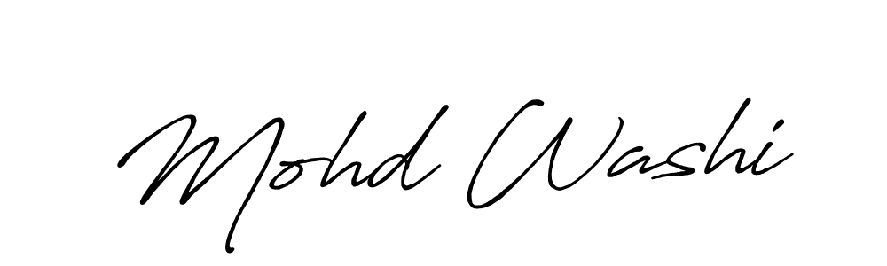 Create a beautiful signature design for name Mohd Washi. With this signature (Antro_Vectra_Bolder) fonts, you can make a handwritten signature for free. Mohd Washi signature style 7 images and pictures png