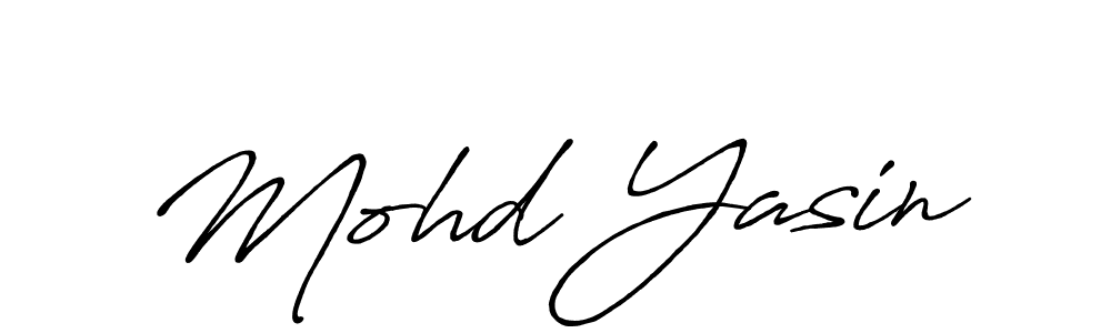 Use a signature maker to create a handwritten signature online. With this signature software, you can design (Antro_Vectra_Bolder) your own signature for name Mohd Yasin. Mohd Yasin signature style 7 images and pictures png