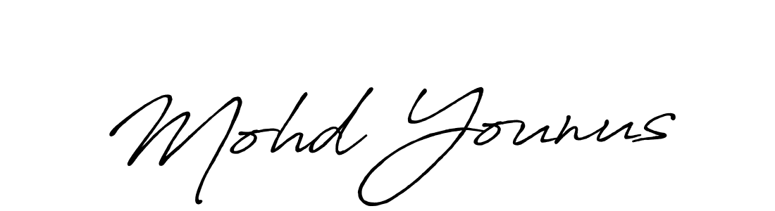 It looks lik you need a new signature style for name Mohd Younus. Design unique handwritten (Antro_Vectra_Bolder) signature with our free signature maker in just a few clicks. Mohd Younus signature style 7 images and pictures png