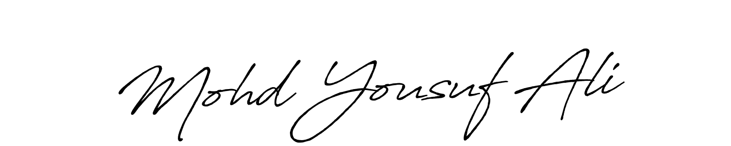 Similarly Antro_Vectra_Bolder is the best handwritten signature design. Signature creator online .You can use it as an online autograph creator for name Mohd Yousuf Ali. Mohd Yousuf Ali signature style 7 images and pictures png