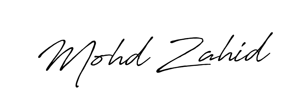 Also You can easily find your signature by using the search form. We will create Mohd Zahid name handwritten signature images for you free of cost using Antro_Vectra_Bolder sign style. Mohd Zahid signature style 7 images and pictures png