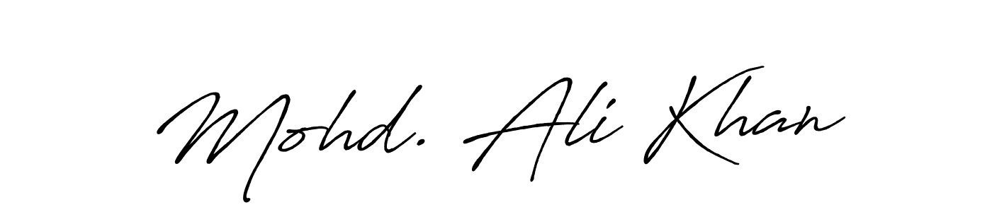 How to make Mohd. Ali Khan signature? Antro_Vectra_Bolder is a professional autograph style. Create handwritten signature for Mohd. Ali Khan name. Mohd. Ali Khan signature style 7 images and pictures png