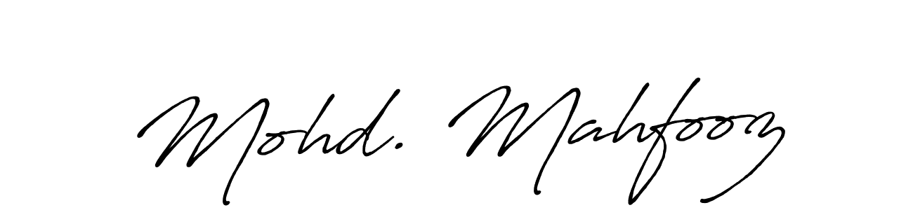 How to make Mohd. Mahfooz signature? Antro_Vectra_Bolder is a professional autograph style. Create handwritten signature for Mohd. Mahfooz name. Mohd. Mahfooz signature style 7 images and pictures png