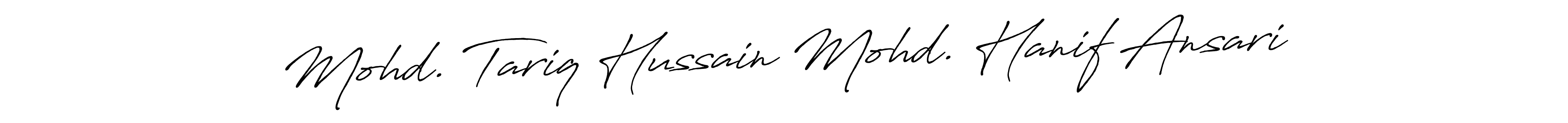 How to make Mohd. Tariq Hussain Mohd. Hanif Ansari signature? Antro_Vectra_Bolder is a professional autograph style. Create handwritten signature for Mohd. Tariq Hussain Mohd. Hanif Ansari name. Mohd. Tariq Hussain Mohd. Hanif Ansari signature style 7 images and pictures png