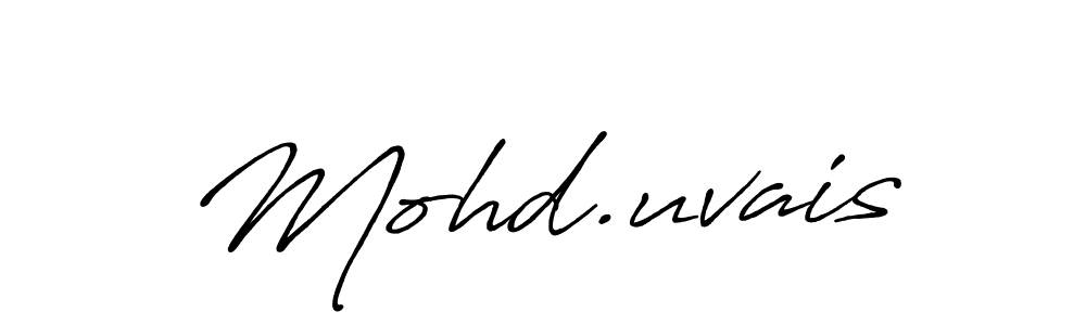 Mohd.uvais stylish signature style. Best Handwritten Sign (Antro_Vectra_Bolder) for my name. Handwritten Signature Collection Ideas for my name Mohd.uvais. Mohd.uvais signature style 7 images and pictures png