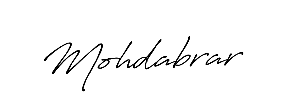 Design your own signature with our free online signature maker. With this signature software, you can create a handwritten (Antro_Vectra_Bolder) signature for name Mohdabrar. Mohdabrar signature style 7 images and pictures png