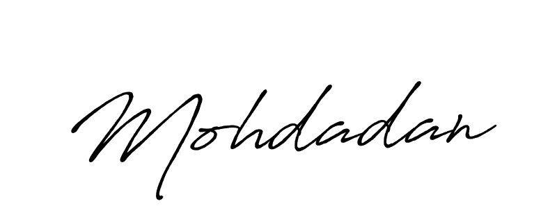 How to make Mohdadan signature? Antro_Vectra_Bolder is a professional autograph style. Create handwritten signature for Mohdadan name. Mohdadan signature style 7 images and pictures png