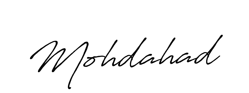 if you are searching for the best signature style for your name Mohdahad. so please give up your signature search. here we have designed multiple signature styles  using Antro_Vectra_Bolder. Mohdahad signature style 7 images and pictures png