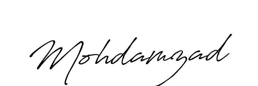 Create a beautiful signature design for name Mohdamzad. With this signature (Antro_Vectra_Bolder) fonts, you can make a handwritten signature for free. Mohdamzad signature style 7 images and pictures png