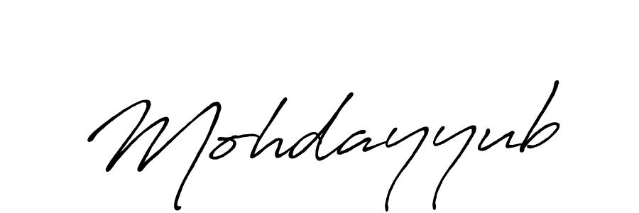 How to make Mohdayyub signature? Antro_Vectra_Bolder is a professional autograph style. Create handwritten signature for Mohdayyub name. Mohdayyub signature style 7 images and pictures png