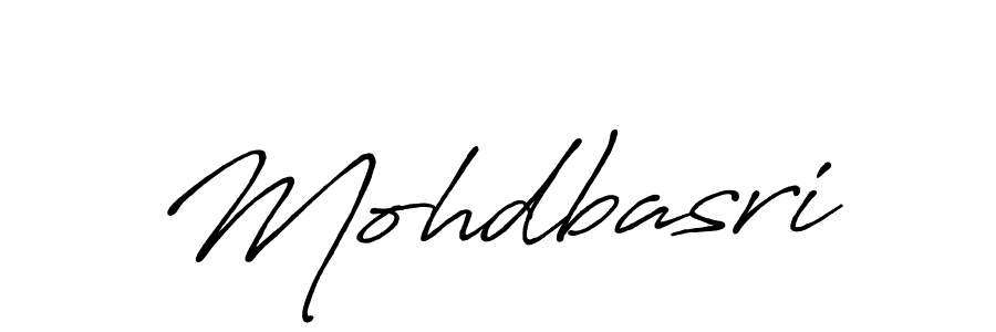 Design your own signature with our free online signature maker. With this signature software, you can create a handwritten (Antro_Vectra_Bolder) signature for name Mohdbasri. Mohdbasri signature style 7 images and pictures png