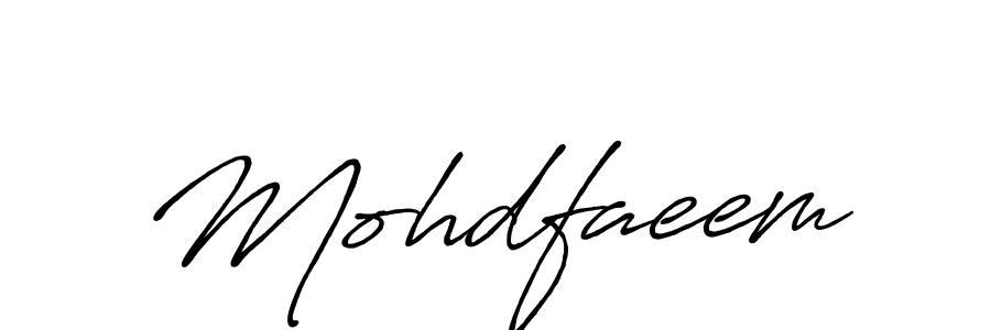 Mohdfaeem stylish signature style. Best Handwritten Sign (Antro_Vectra_Bolder) for my name. Handwritten Signature Collection Ideas for my name Mohdfaeem. Mohdfaeem signature style 7 images and pictures png