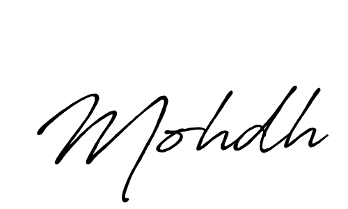 It looks lik you need a new signature style for name Mohdh. Design unique handwritten (Antro_Vectra_Bolder) signature with our free signature maker in just a few clicks. Mohdh signature style 7 images and pictures png