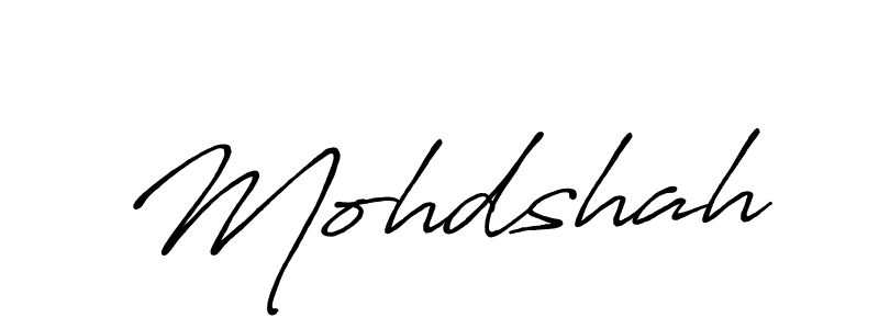 Make a beautiful signature design for name Mohdshah. With this signature (Antro_Vectra_Bolder) style, you can create a handwritten signature for free. Mohdshah signature style 7 images and pictures png