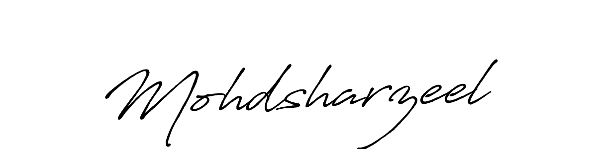 if you are searching for the best signature style for your name Mohdsharzeel. so please give up your signature search. here we have designed multiple signature styles  using Antro_Vectra_Bolder. Mohdsharzeel signature style 7 images and pictures png