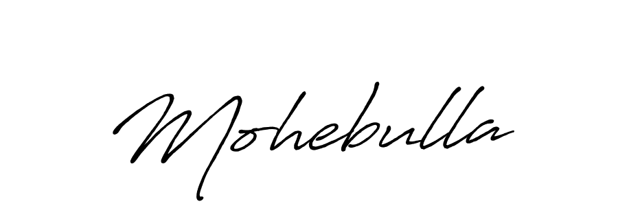 How to make Mohebulla signature? Antro_Vectra_Bolder is a professional autograph style. Create handwritten signature for Mohebulla name. Mohebulla signature style 7 images and pictures png