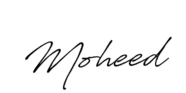 How to make Moheed signature? Antro_Vectra_Bolder is a professional autograph style. Create handwritten signature for Moheed name. Moheed signature style 7 images and pictures png