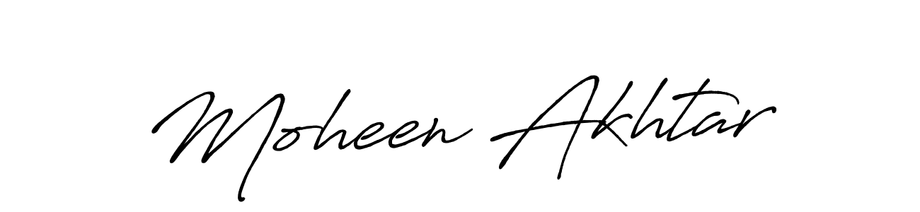 Also we have Moheen Akhtar name is the best signature style. Create professional handwritten signature collection using Antro_Vectra_Bolder autograph style. Moheen Akhtar signature style 7 images and pictures png