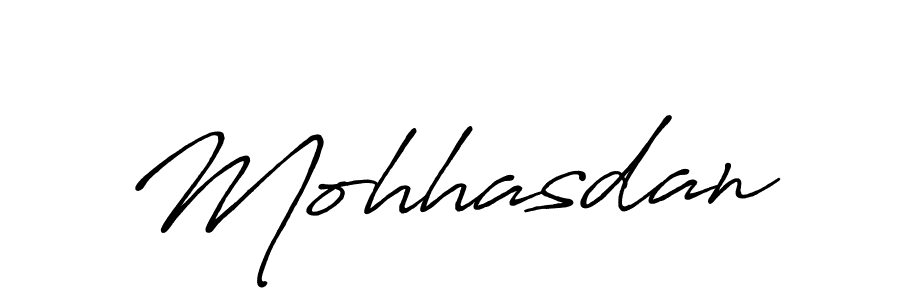 Make a beautiful signature design for name Mohhasdan. With this signature (Antro_Vectra_Bolder) style, you can create a handwritten signature for free. Mohhasdan signature style 7 images and pictures png