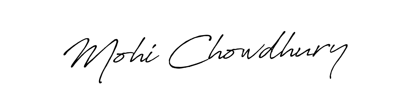It looks lik you need a new signature style for name Mohi Chowdhury. Design unique handwritten (Antro_Vectra_Bolder) signature with our free signature maker in just a few clicks. Mohi Chowdhury signature style 7 images and pictures png