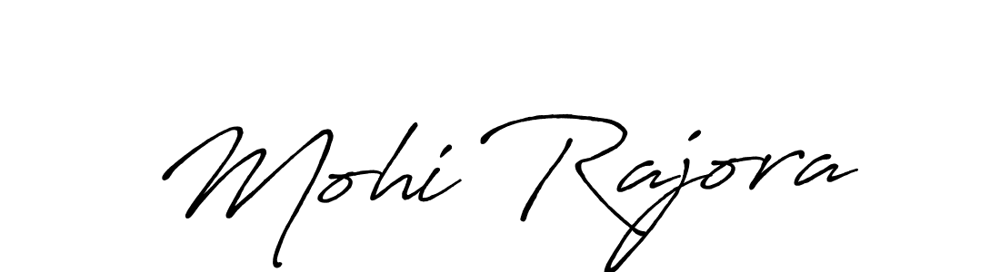 Make a beautiful signature design for name Mohi Rajora. With this signature (Antro_Vectra_Bolder) style, you can create a handwritten signature for free. Mohi Rajora signature style 7 images and pictures png
