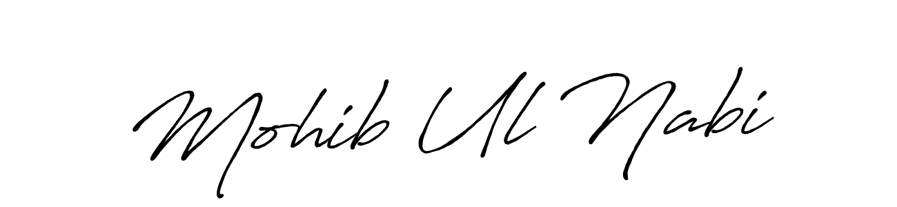 Use a signature maker to create a handwritten signature online. With this signature software, you can design (Antro_Vectra_Bolder) your own signature for name Mohib Ul Nabi. Mohib Ul Nabi signature style 7 images and pictures png